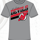 NHL T-Shirt Performance Rashguard Stripes Devils