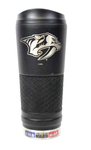 NHL Travel Mug Black 24oz. Stealth Predators