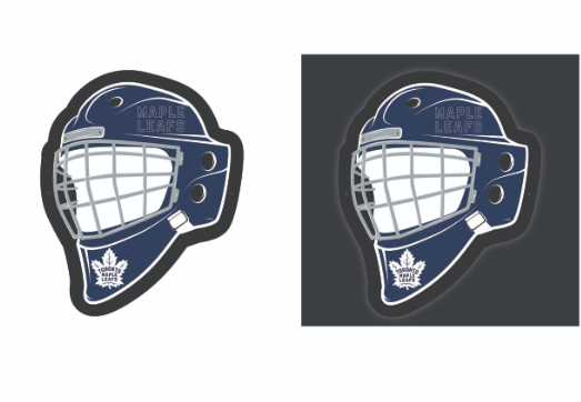 NHL LED Wall Decor Helmet Maple Leafs