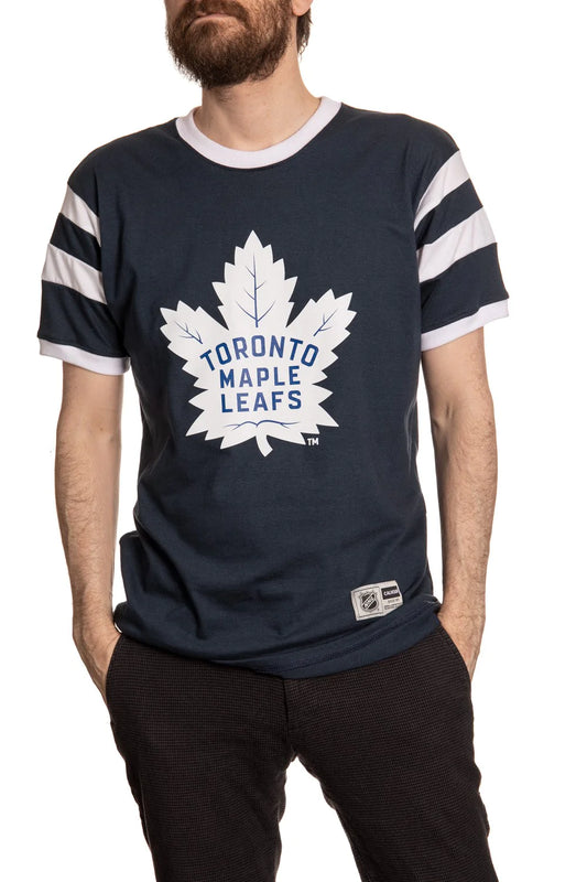 NHL T-Shirt Retro Varsity Inset Maple Leafs