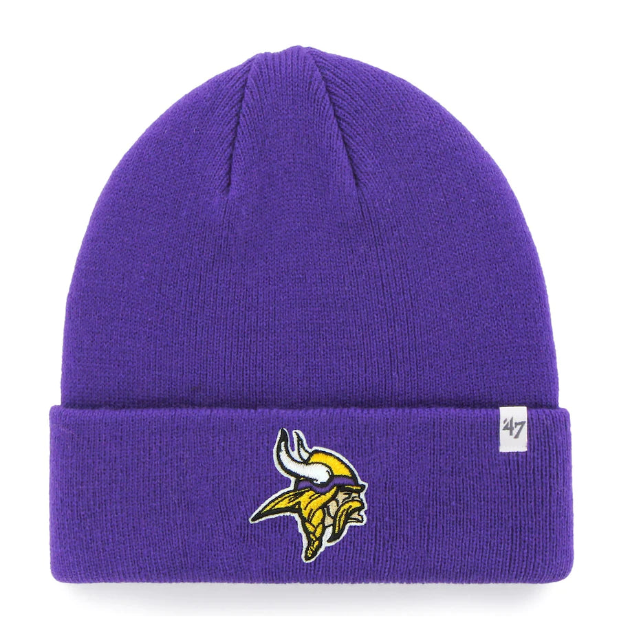 NFL Knit Hat Raised Cuff Vikings