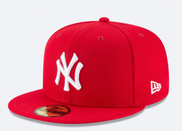 MLB Hat 5950 Basic Scarlet Red Yankees