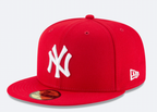 MLB Hat 5950 Basic Scarlet Red Yankees