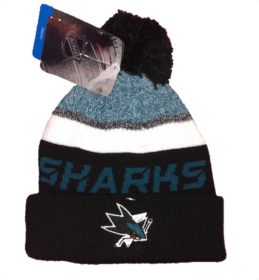 NHL Youth Knit Hat Authentic Pro Rinkside Sharks