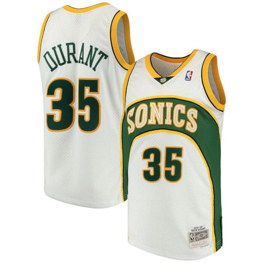 NBA Hardwood Classics Player 2007-08 Swingman Jersey Kevin Durant Supersonics (White)