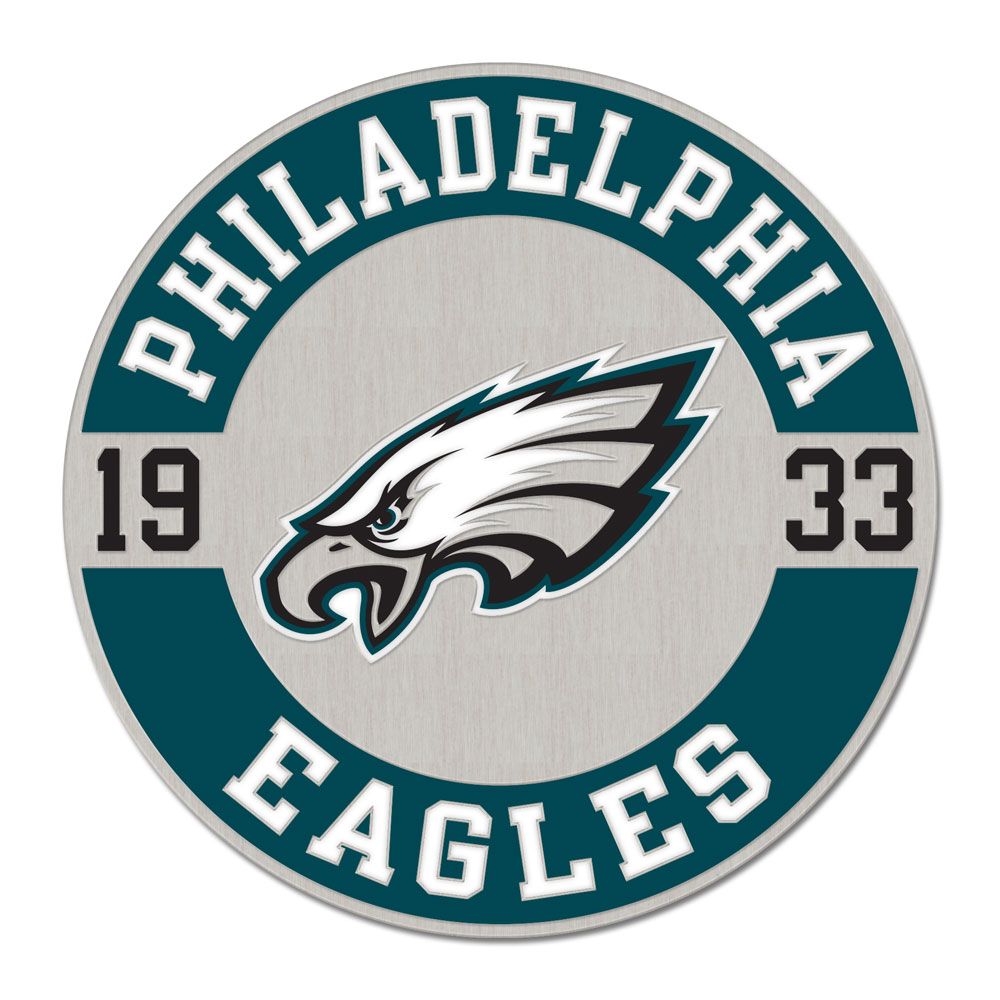 NFL Lapel Pin Circle Established Eagles