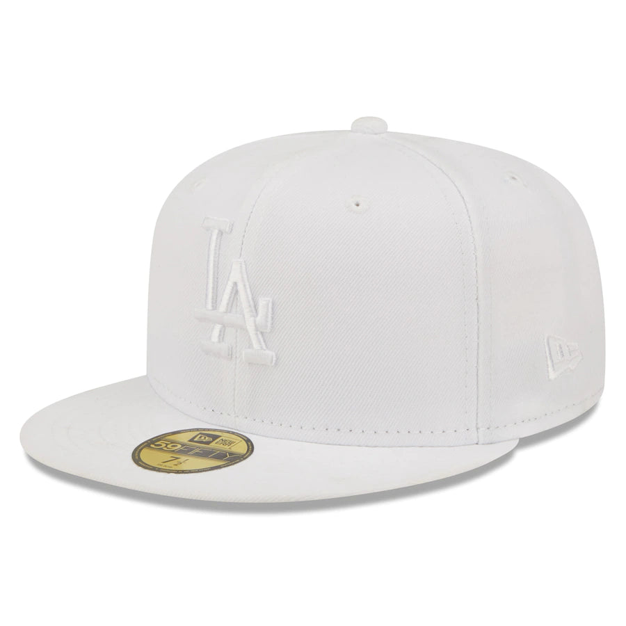 MLB Hat 5950 Tonal White Dodgers