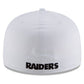 NFL Hat 5950 Basic White Raiders