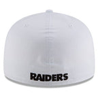 NFL Hat 5950 Basic White Raiders