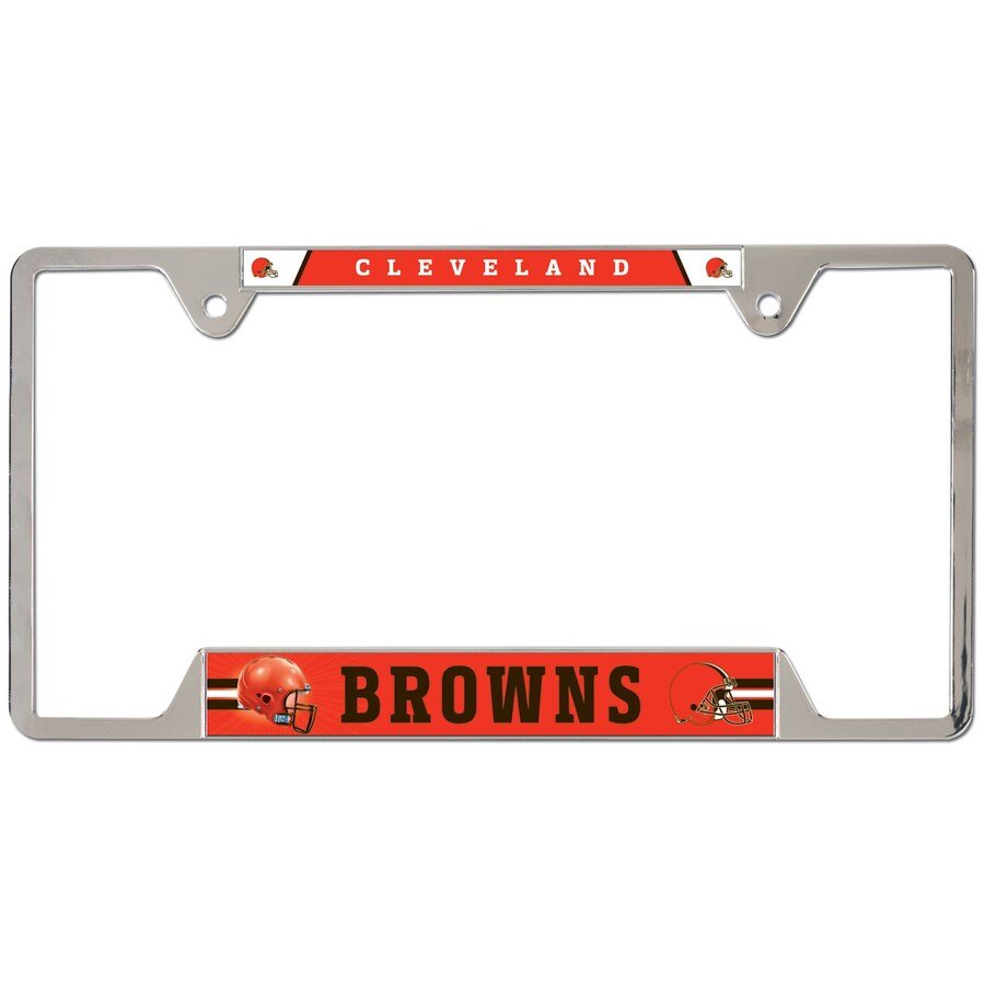 NFL License Plate Frame Metal Browns