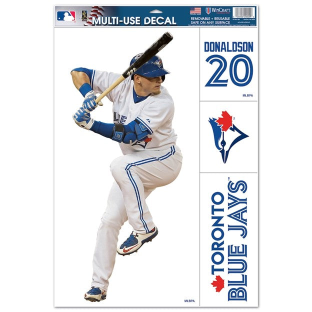 MLB Player Multi-Use Decal Josh Donaldson Blue Jays