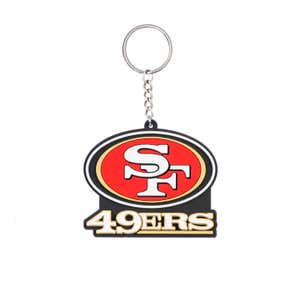 NFL Keychain Rubber 49ers