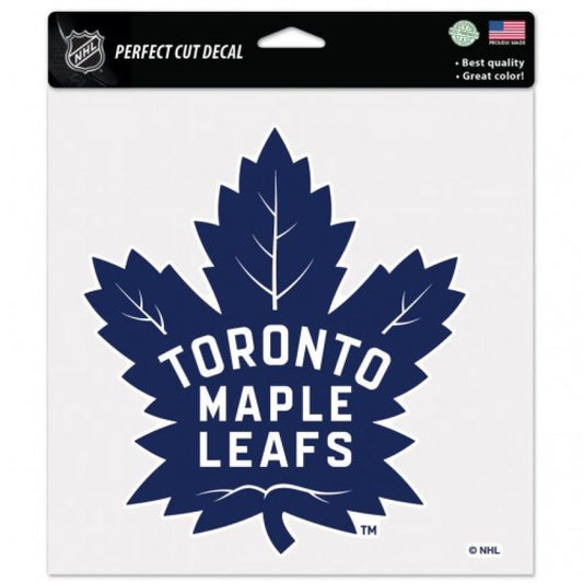 NHL Perfect Cut Decal 8x8 Maple Leafs