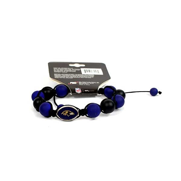 NFL Beaded Bracelet True Fan Ravens