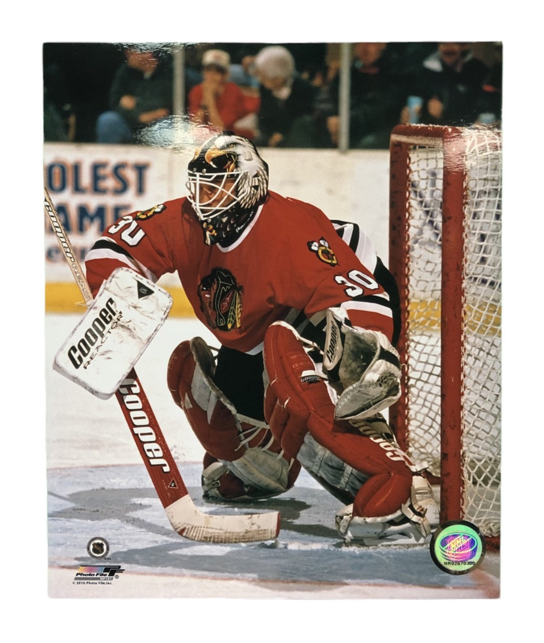 NHL 8x10 Vintage Player Photograph Ed Belfour Blackhawks