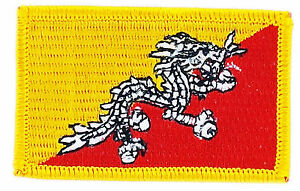 Country Patch Flag Bhutan