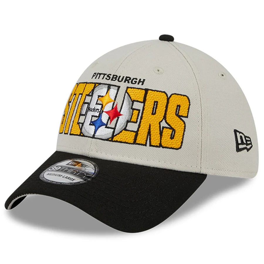 NFL Hat 3930 Draft 2023 Beige Steelers