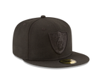 NFL Hat 5950 Blackout Raiders