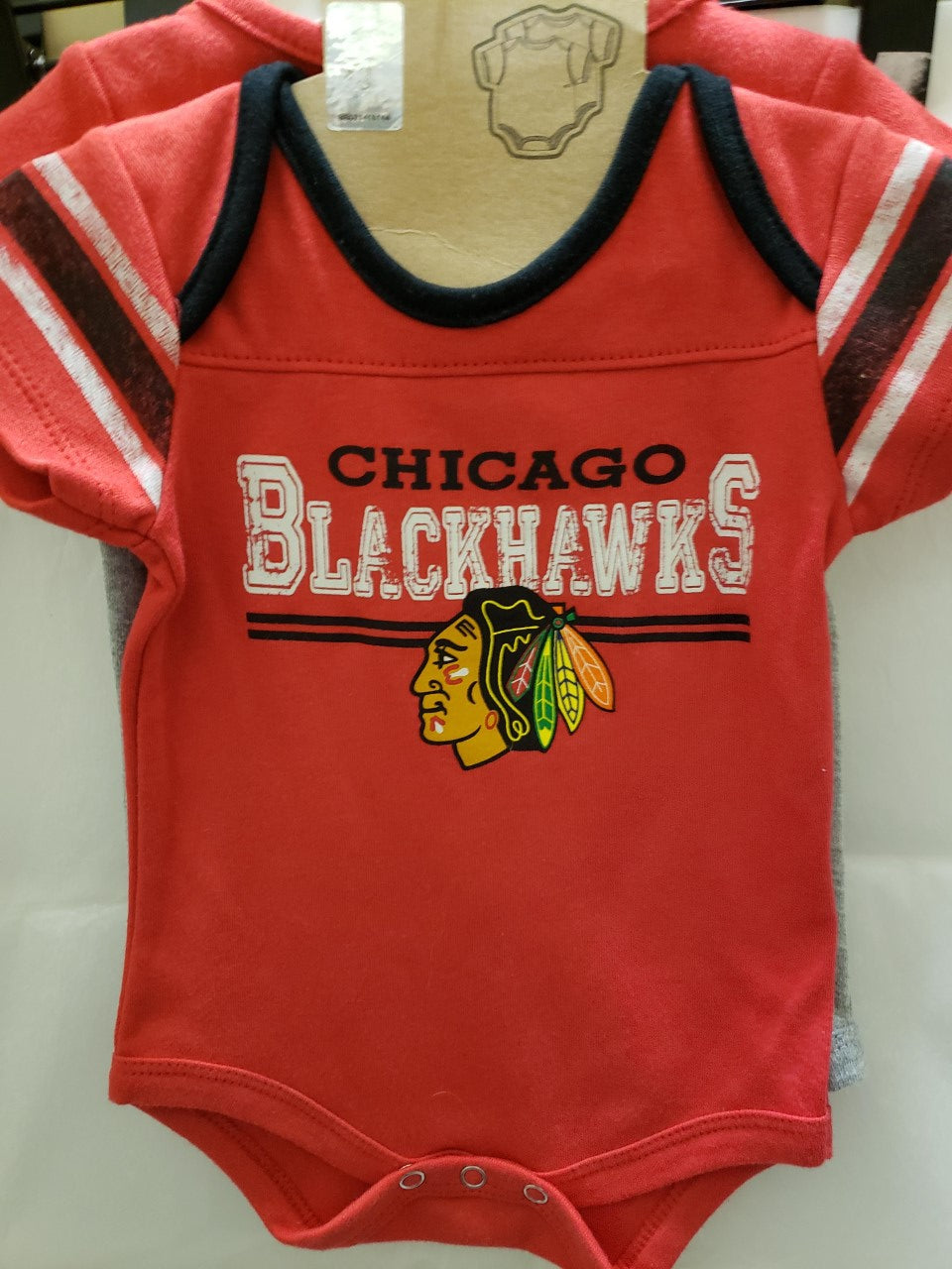 NHL Infant 2Pc Onesie Set Definitive Blackhawks