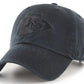 NFL Hat Clean Up Black on Black Chiefs