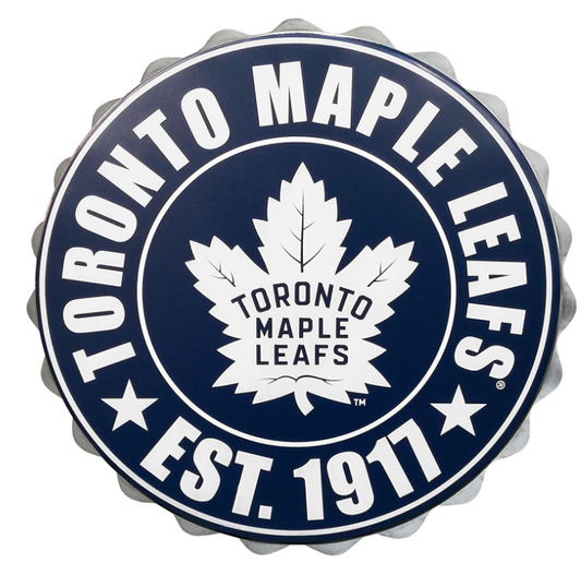 NHL Wall Logo Bottle Cap Maple Leafs