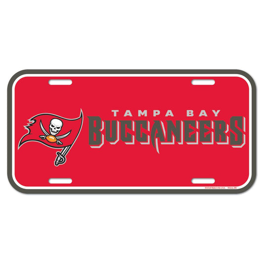 NFL License Plate Plastic Buccaneers