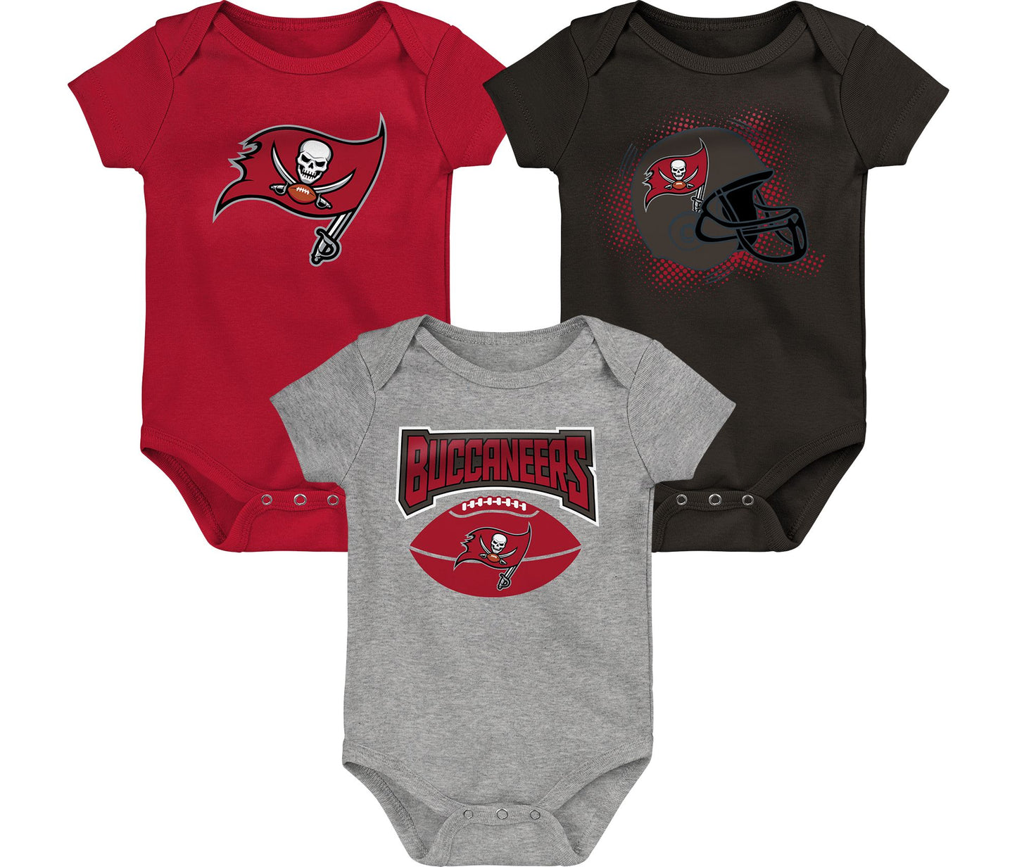 NFL Infant 3Pc Onesie Set Game On Buccaneers