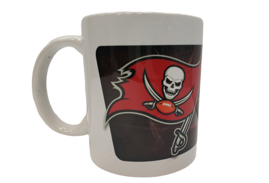 NFL Coffee Mug Subl. 11 Oz C-Handle White Buccaneers