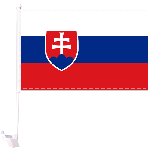 Country Car Flag Slovakia