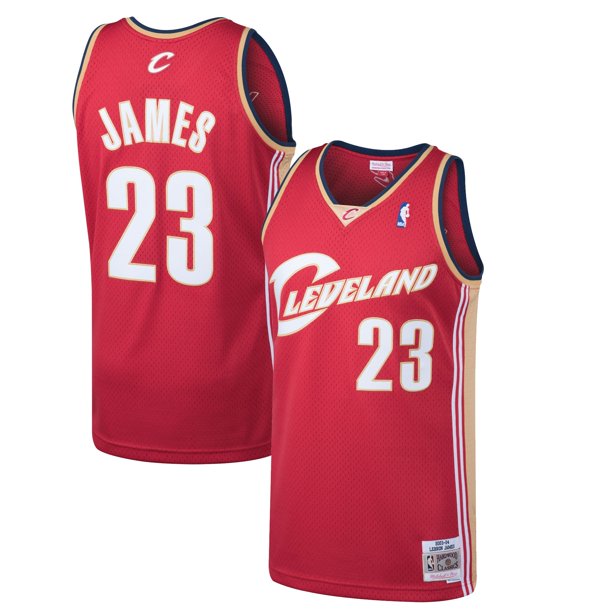 NBA Hardwood Classics Player 2003-04 Swingman Jersey Lebron James Cavaliers (Dark Red)