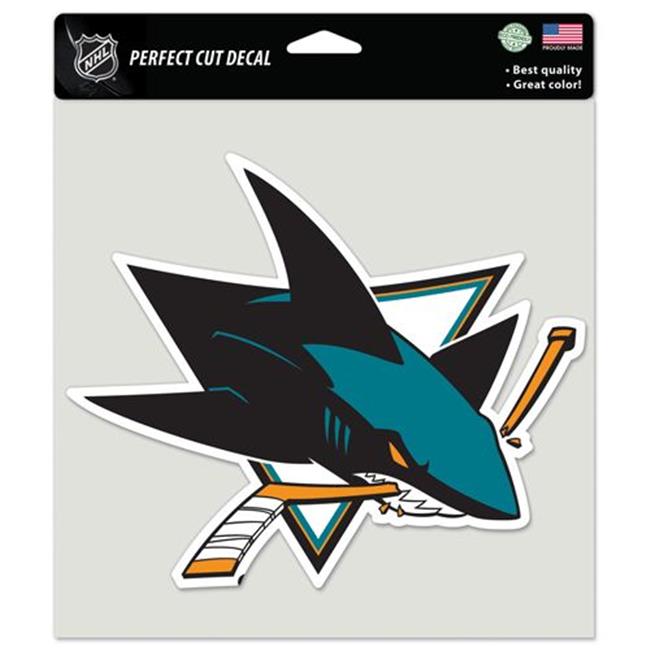 NHL Perfect Cut Decal 8X8 Sharks