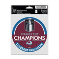 NHL Multi Use Decal 3.75x5 Champs 2022 Avalanche
