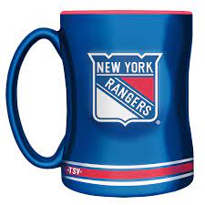 NHL Coffee Mug Sculpted Relief Rangers