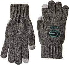 NFL Tech Gloves Charcoal Grey Packers