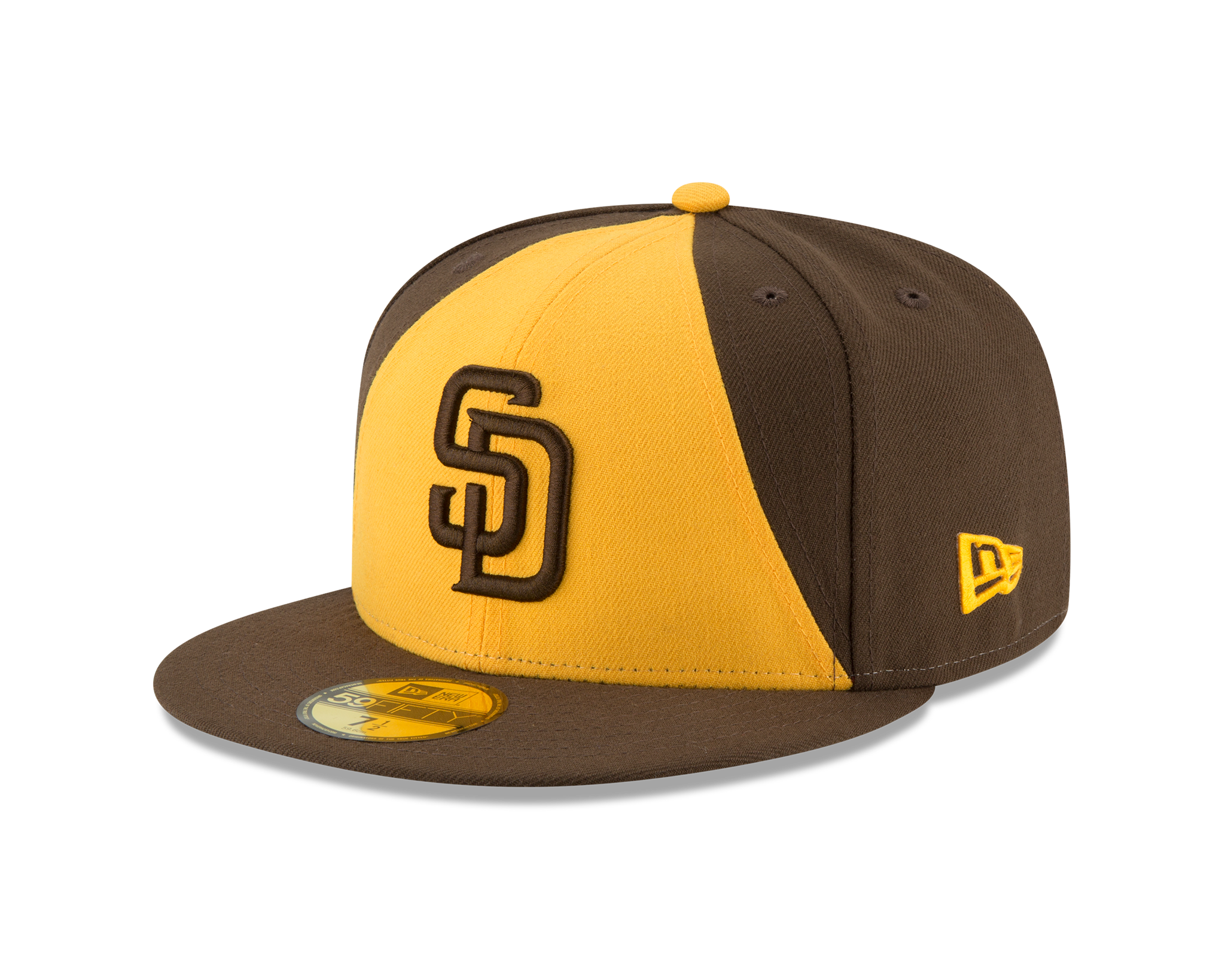 MLB Hat 5950 ACPerf Alt2 Padres (Yellow & Brown)