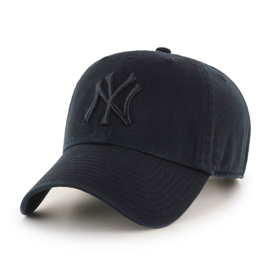 MLB Hat '47 Clean Up Black On Black Yankees