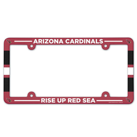NFL License Plate Frame Plastic Cardinals