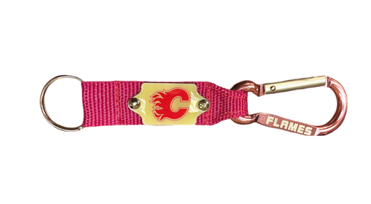 NHL Carabiner Flames (Pink)