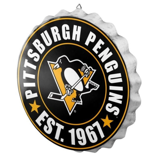 NHL Wall Logo Bottle Cap Penguins