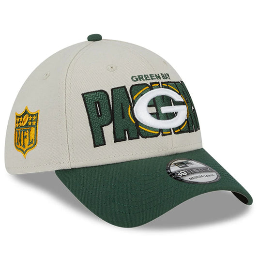 NFL Hat 3930 Draft 2023 Beige Packers