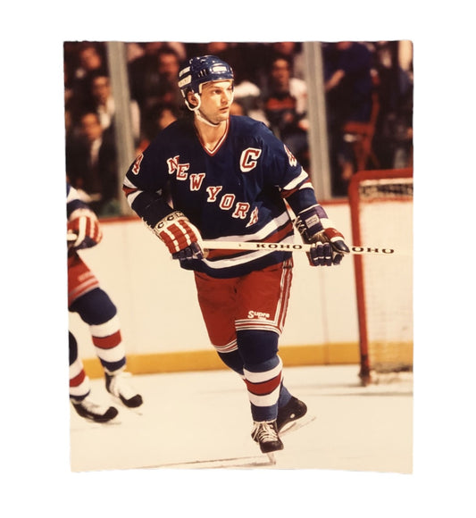 NHL 8X10 Vintage Player Photograph Ron Greschner Rangers