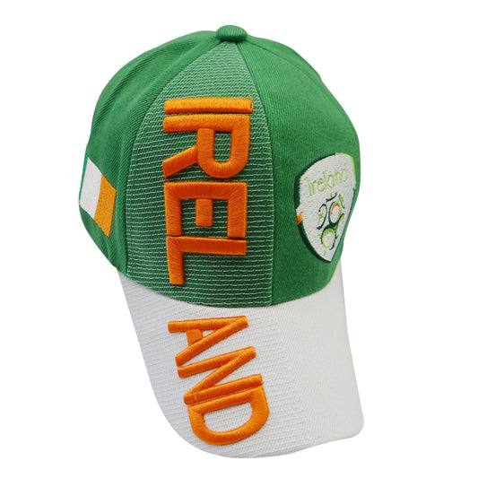 Country Hat 3D Ireland (Green and White)