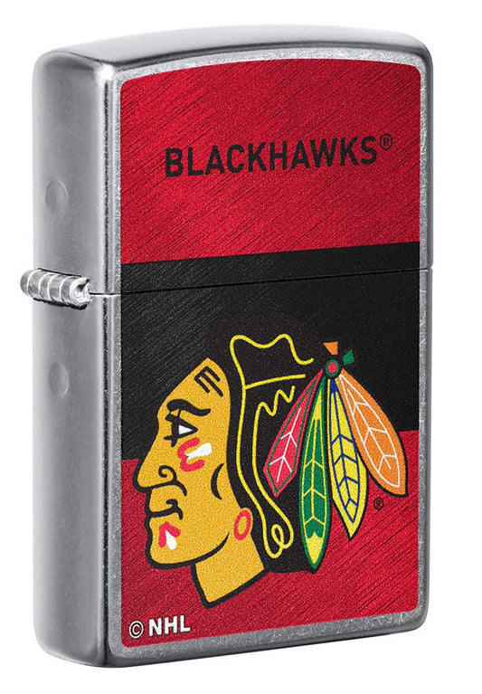 NHL Zippo Lighter Street Chrome Blackhawks