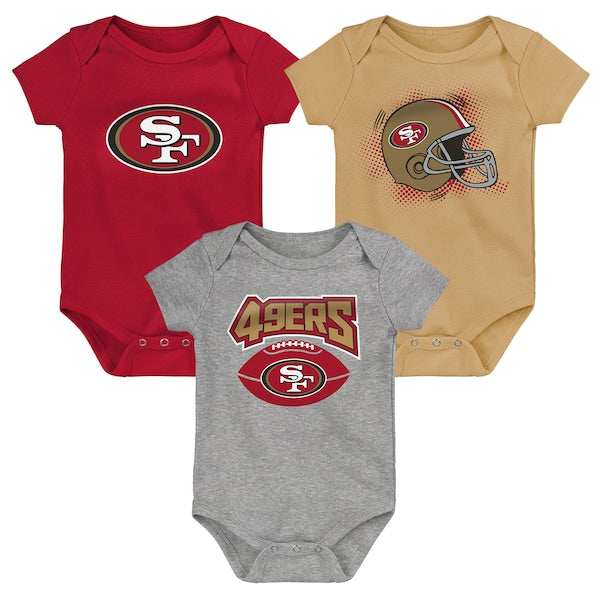 NFL Infant 3Pc Onesie Set Game On 49ers