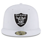 NFL Hat 5950 Basic White Raiders