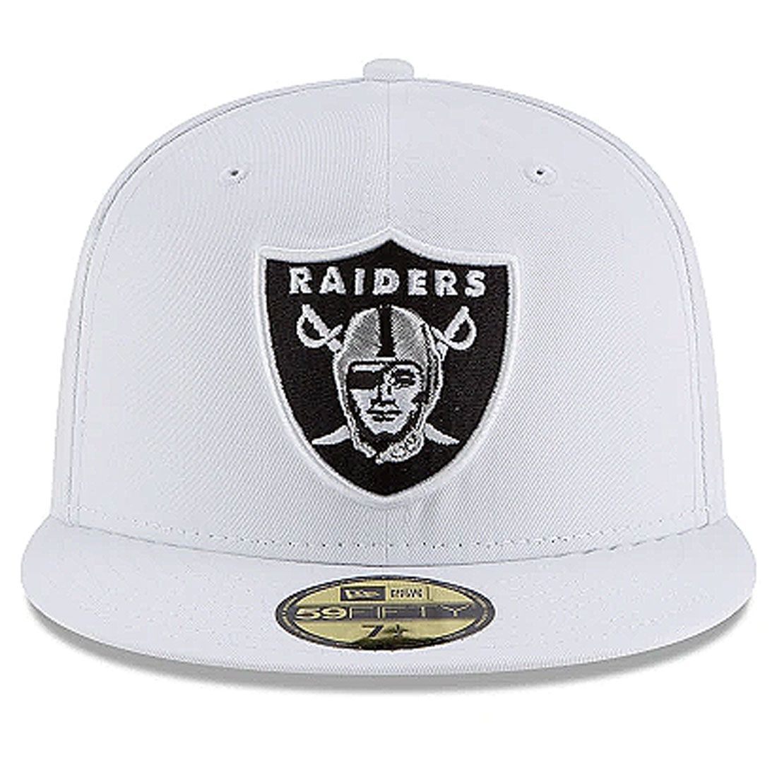 NFL Hat 5950 Basic White Raiders