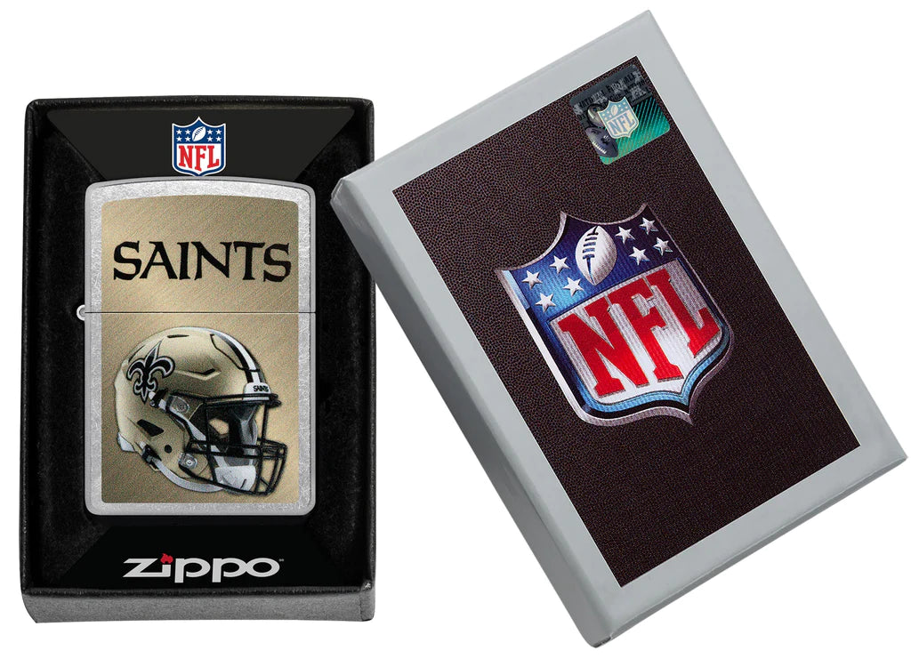 NFL Zippo Lighter Helmet Chrome Saints