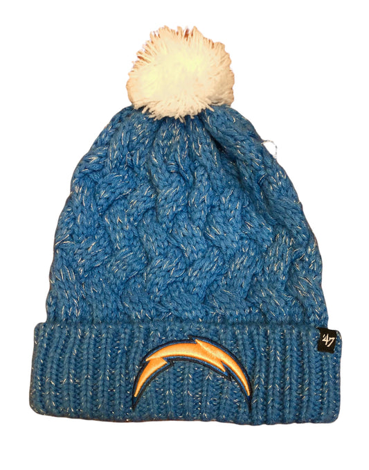 NFL Ladies Knit Hat Fiona Cuff Chargers