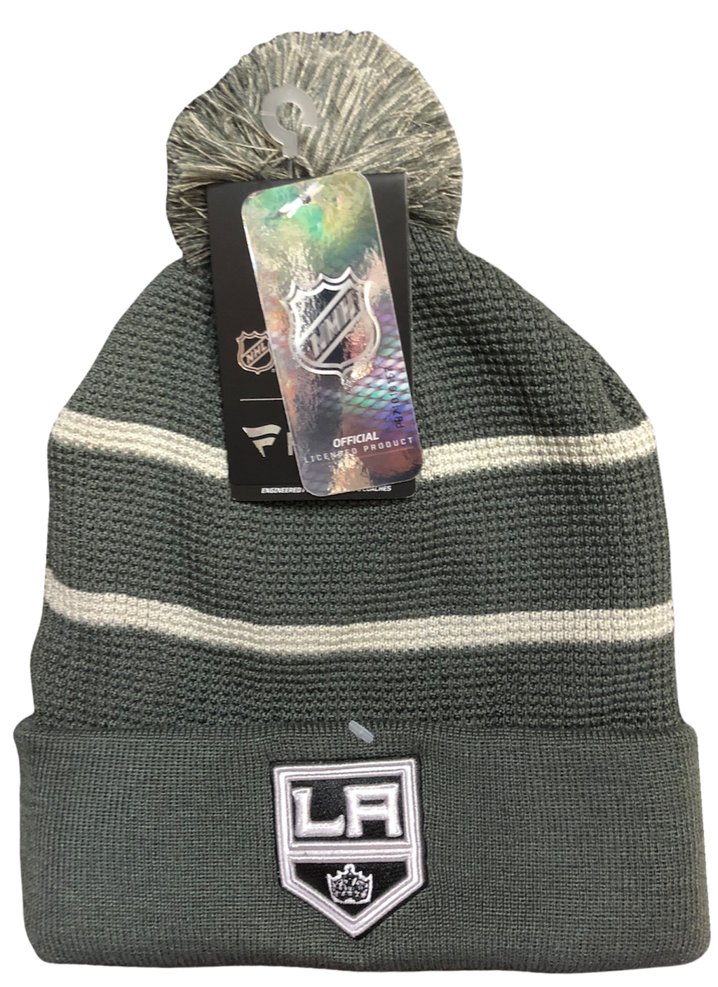 NHL Knit Hat Home Ice Beanie Cuff with Pom 2021 Kings