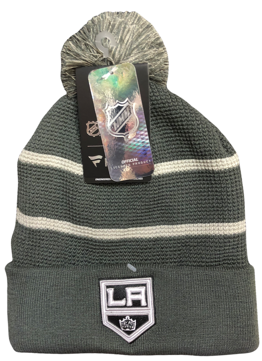 NHL Knit Hat Home Ice Beanie Cuff with Pom 2021 Kings